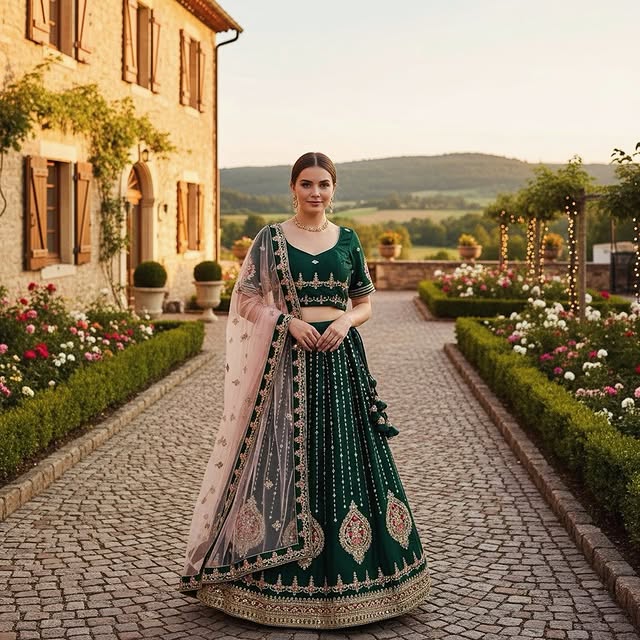 Ivory Embroidered Saree